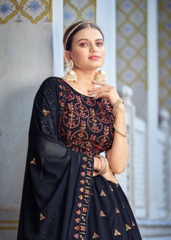 KHUSHBOO GIRLISH VOL 2 GEORGETTE EMBROIDERED DESIGNER LEHENGA CHOLI